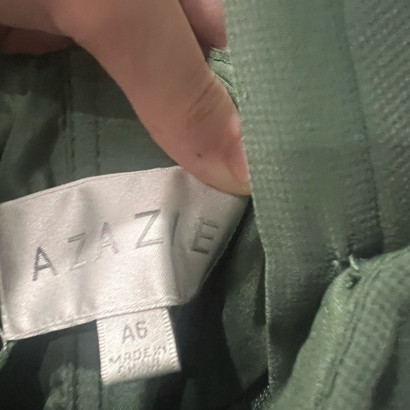 Forest Green Size 6 Azazie Prom Dress - Picture 3 of 6